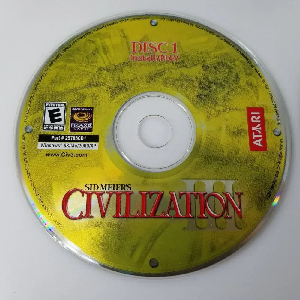 Civilization III Complete Windows PC CD Rom Game Build Explore Conquer Lead